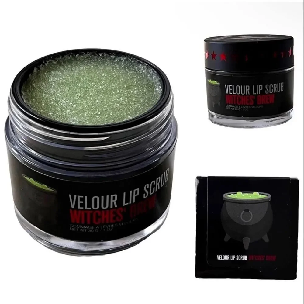 NIB Jeffree Star Green Sugar Velour Lip Scrub Witches Brew Vegan Cruelty-free